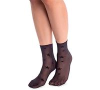 NOQ Chaussettes tendance à motifs pour femme - Bas fantaisie - Taille unique, Jouer à Nero, Taille unique