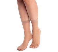 NOQ Chaussettes tendance à motifs pour femme - Bas fantaisie - Taille unique, Whisper Naturel, Taille unique