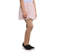 NOQ Collant Danse Classique Fille - Collants Enfant Doux et Résistants - Confort Pour Ballet École et Activités Chair 134/140 (9-10 ans)