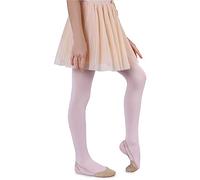 NOQ Collants en microfibre pour enfants filles 60 DEN doux chauds et confortables opaques pour tout-petits collants décontractés célébrations école de ballet une paire Mary, Primrose 116-122
