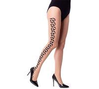 NOQ Collants fantaisie pour dames 20 deniers collants sexy sensuels aux pieds minces mat transparent, Flexy Naturel L