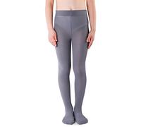 NOQ Collants fins pour enfant avec joli imprimé pour fille Motif 40 deniers Cérémonie de danse décontractée, Zojka Grey, 104/110 cm