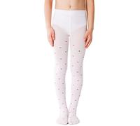 NOQ Collants fins pour enfants avec beau imprimé fille à motifs 40 deniers école cérémonie danse décontracté, Dina Bianco, 116-122