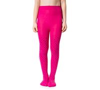 NOQ Collants fins pour enfants avec joli motif pour filles, 40 DEN, cérémonie de bal scolaire décontractée, 104 cm-110 cm