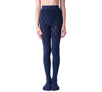 NOQ Collants pour fille avec motif effet 3D Uni Danse Gymnastique Fancy Outfit Little Princess, Geo Cosmos Blue, 146/152 cm