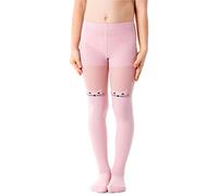 NOQ Collants pour fille avec motif effet 3D Uni Danse Gymnastique Fancy Outfit Little Princess, Meow Cotton Candy, 104/110 cm