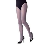 NOQ Collants unicolor pour femmes 40 deniers, collant coloré décontracté, bas sensuels avec pied semi-transparent Mireille, Grigio, S