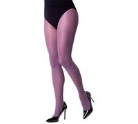 NOQ Collants unicolor pour femmes 40 deniers, collant coloré décontracté, bas sensuels avec pied semi-transparent Mireille, baie, S