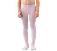 NOQ filles collants en tricot uni aux pieds chauds opaques école enfant bas Ballet danse spectacle pépinière, Baby Pink 104/110 cm