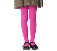 NOQ filles collants en tricot uni aux pieds chauds opaques école enfant bas Ballet danse spectacle pépinière, Crocus 104/110 cm