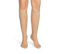 NOQ Lot de 2 paires de chaussettes pour femme unies 20 deniers sans pression mat lisse avec haut confortable Taille unique, Cocon, taille unique