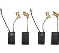 NOQUKA Lot de 4 balais de carbone A69, compatibles avec Bosch GBH5400 GBH5-38 X GSH38 GBH5-40D A69, pièce de rechange pour balais de charbon Bosch 1617014135