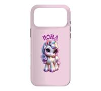 Nora Adorable Motif Licorne pour Fille Nom Nora Coque pour iPhone 17 Pro Max