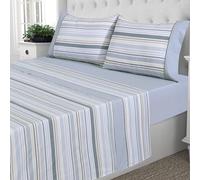 NORA HOME Parure de lit 4 pièces 150 x 190 cm en coton/polyester avec drap-housse réglable Lia