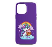 Nora Licorne avec Cupcake Violet Coque pour iPhone 13 Pro Max