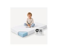 Nora Matelas pour Enfant et Bébé 70 X 140 Cm Hauteur 12 Cm Housse Lavable et Amovible Mousse Gel à Élasticité Ponctuelle