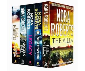 Nora Roberts 5 Books Collection Set (The Villa, Nightwork, Legacy, Angels Fall & Come Sundown)