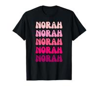 Norah First Name Minimalist Design T-Shirt