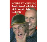 Norbert Neugirg Ansichten und schlichte, nicht vernichtete Gedichte (Relié)
