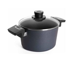 Norbert WOLL Diamond Lite - Marmite en fonte d'aluminium compatible avec tous les types de plaques de cuisson jusqu'à 250 °C - Diamètre : 28 cm - Contenance : 7,5 l - NB-DPI-128-L