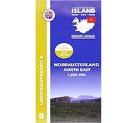 Nord-Est de l'Islande - Carte régionale 5 - 1:200,000 | Mal og menning