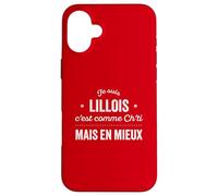 Nord Fier D'être Lillois Lille Cadeau Humour Chti Coque pour iPhone 16 Plus