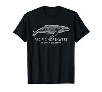 Nord-Ouest Pacifique Observation des Baleines Mer Océan T-Shirt