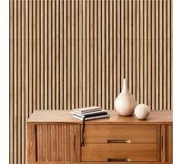 Nord Plus - Panneaux muraux en MDF, panneaux acoustiques, décoration intérieure, tatouages muraux, matériau 3D MDF/1 pièce = 1,18 m2/1 pièce = 196 cm x 60 cm x 1 cm