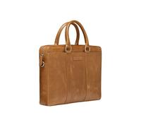 dbramante1928 - Nordborg Sacoche pour Ordinateur Portable 15" Pouces pour Femmes et Hommes - Porte-Documents avec Bandoulière Réglable - Fabriqué en Cuir Pleine Fleur de Haute Qualité - Tan N.E.