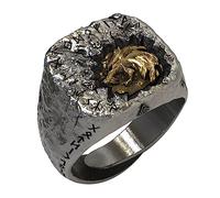 Norde Wolf Head Fenrir anneau pour hommes Femmes Retro Silver Silver Silver Rune Rune Runic Viking Animal Bijoux Open Ajustement