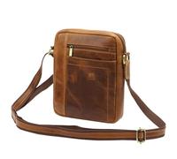 Nordee Sac À Bandoulière Brun En Cuir - Sacoche Hunter Pour Homme Et Femme - Avec Bande Ajustable - Sac À Main Porté Épaule - Pochette Matériel Durable 7 X 26 X 20