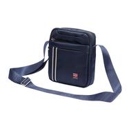 NORDEE Sac à Bandoulière Homme Bleu Marine - Sacoche Bandouliere Étanche Unisexe - Petit 3 Poches pour Randonnée et Sports D'extérieur - Shoulder Bag Élégant et Durable Matériel - 24 x 20 x 7 cm
