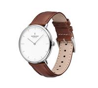 Nordgreen Montre de Design scandinave - Quartz analogique, Argent/Or, Bracelets en Cuir/Maille interchangeables, Montre-Bracelet élégante, Mixte, résistante à l'eau, Moderne, modèle Native
