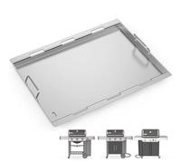 Nordic Bbq Store 6788 Plancha à dessus plat en acier inoxydable pour barbecue à gaz Weber Genesis II et Genesis II LX 300 Series