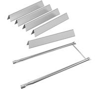 Nordic Bbq Store 7535, 7507 pour Weber Genesis Silver A Parts Barres aromatisantes et brûleur de rechange pour Weber Spirit 200 Series Spirit 500 avec panneaux de commande montés sur le côté