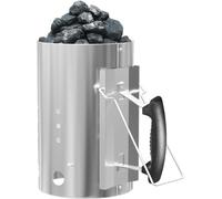 Nordic Bbq Store Démarreur de cheminée, allume-charbon de bois, briquet gril pour Weber 7416, barbecue cheminée, allume-charbon, allume-charbon, colonne de combustion, poignée de sécurité 19 cm x 30,5