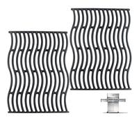 Nordic Bbq Store Lot de 2 grilles de cuisson en fonte pour Napoleon Prestige 500, PRO 500, LEX 485 - 45 x 33,5 cm (chacune) - 45 x 67 cm (total) - Grilles de cuisson de rechange robustes