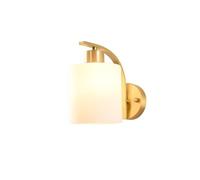 Nordic Bedside Wall Sconces Middlees Brass Hallway Stairs Wall Mounted Lamp Modern Indoor Home Farmhouse Glass Wall Light For Living Room Corridor
