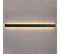 Nordic Black Wall Lamp Wall Mounted Light Iron Wall Lantern Led Ceiling Lamp Bedroom Wall Sconce Living Room Dresser Light Bedside Decor Lamp/Warm Light/80Cm