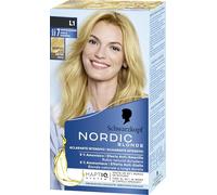 Nordic Blonde, Schwarzkopf, Creme decolorante intense, Eclaircissant active par l huile, decolore jusqu a 7 tons, Sans Ammoniaque, Anti reflets jaunes, HaptIQ system, Blond naturel, L1