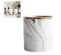 Nordic Céramique Pot à Crayons, Porte Stylo Organisateur de Marbre Maquillage Pinceau Réservoir de Stockage Pot à Stylos pour Ranger Pinceaux de Maquillage, Stylos, Papeterie Décoration de Bureau