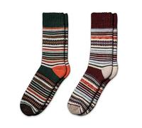 NORDIC Chaussettes en Laine Mérinos 2 Paires pour Hommes et Femmes - Chaudes d'Hiver (FR/ES, Numérique, 47, 50, Taille Normale, Espen Laine)