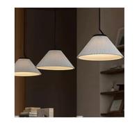 Nordic Cream LED Pendant Light For Living Room Kitchen Restaurant Chandelier Loft Hanging Lamp(Warm White,Long 3heads)