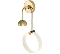 Nordic Creativity Sconce Wall Lamp Gold Copper Bracket Wall Lighting Asymmetrical 2 Lights Wall Lights Acrylic + Glass Lampshade LED Bulb Base Compatible with Bedside Bedroom