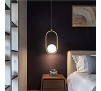 Nordic E27 Pendant Lampe Prendeuse de de Moderne Light Pendant, avec Globe de Verre Lam Pshade Hanging Light Chandelier Aliminable Aliminable Aliminable pour la Chambre à Manger Changement de