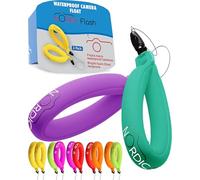 Nordic Flash Lot de 2 flotteurs étanches pour appareils photo sous-marins - Flotte votre appareil (turquoise et violet)
