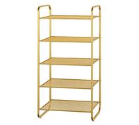 Nordic Gold Étagère à chaussures multi-couches Simple Storage Rack Premium Shoe Organizer or Entryway Rack Space-Saving, 5030100cm ()