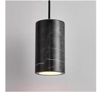 Nordic Home Decoration Long Tube Linear Small Chandelier Cylinder Natural Stone Black White Marble Pendant Light Kitchen Over Sink Hanging Ceiling Lamp for Bedroom Living Room