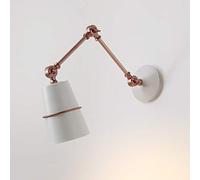 Nordic Iron Swing Long Arm Wall Lamp Living Room Beside The Lamp Modern LED Wall Lamp Wall Lamp (Color : White)