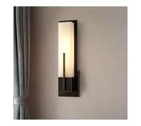 Nordic Led Bathroom Marble Wall Light Modern Minimalist Brass Staircase Wall Lamp Indoor Home Vanity Hallway Stwall Sconce For Bedside Living Room Kitchen(Black)/Black